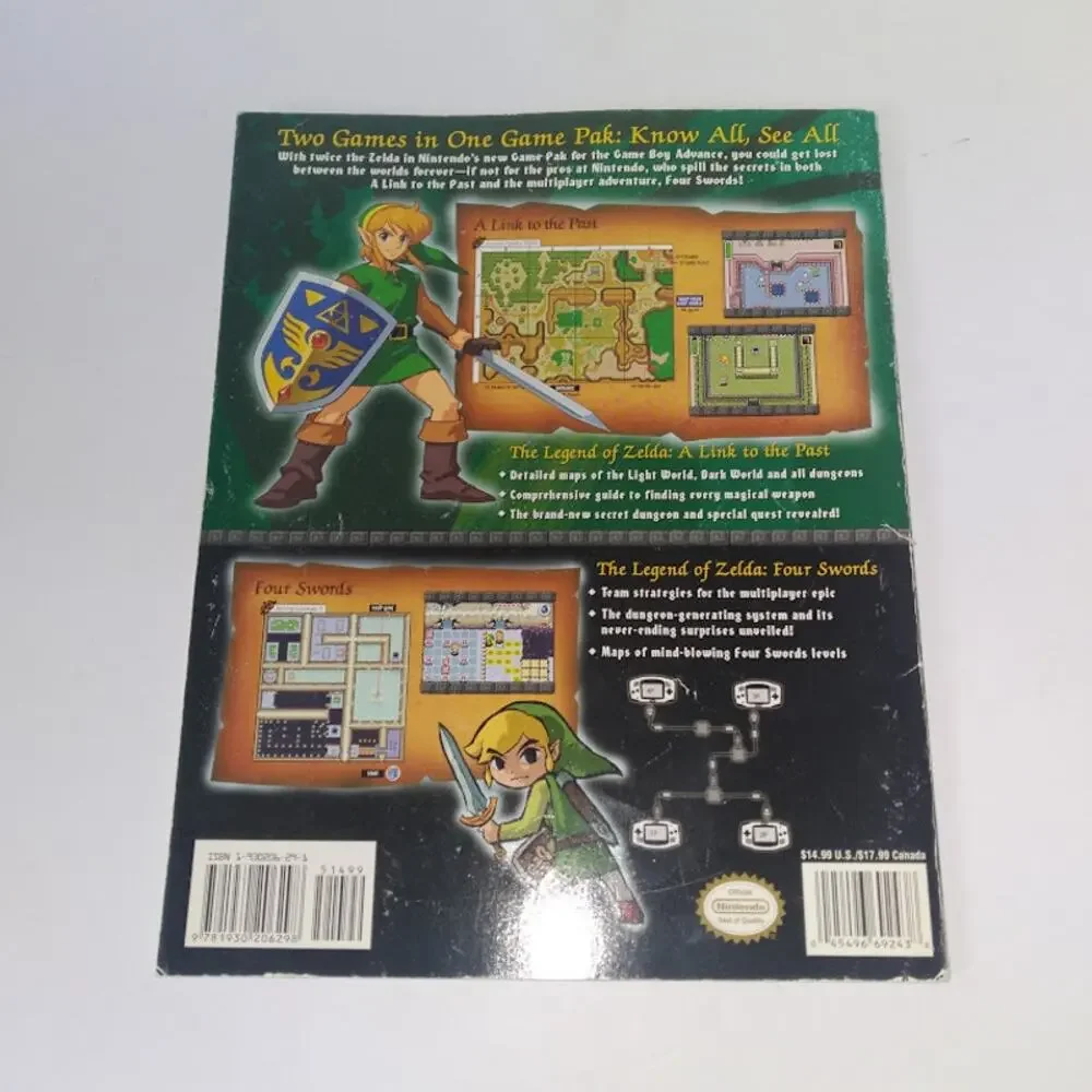 The Legend of Zelda A Link To The Past Game Boy Advance Strategy Guide NO POSTER